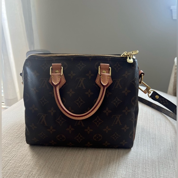 Louis Vuitton Speedy 25 Bandouliere Authentic Used - Picture 1 of 15